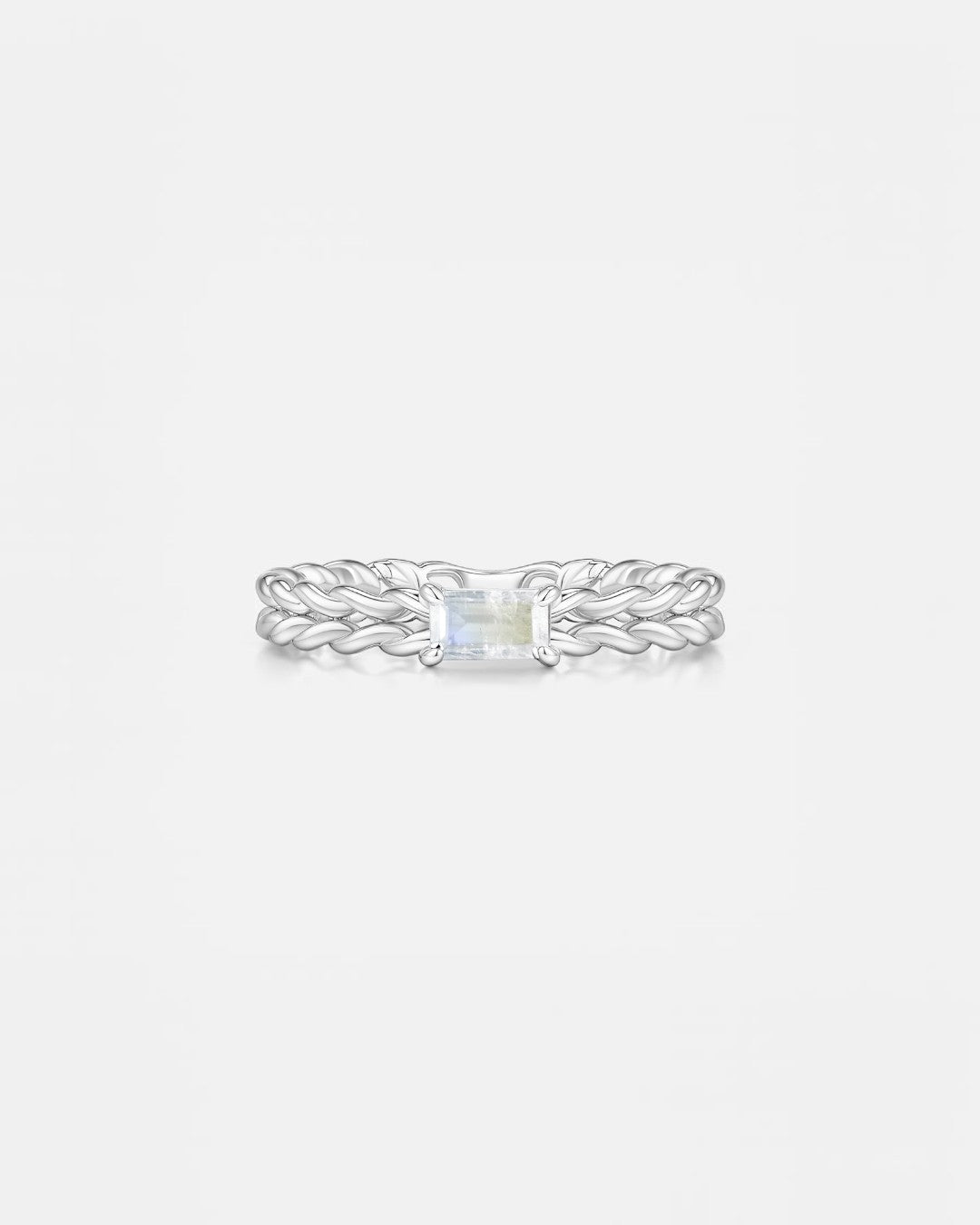 KNIT Moonstone Ring