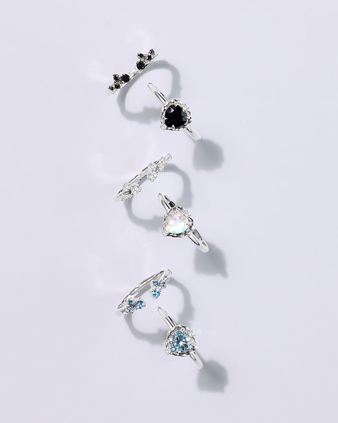 藍托帕石925銀開口戒指