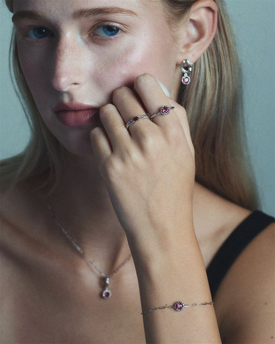 BUBBLE Garnet Bracelet