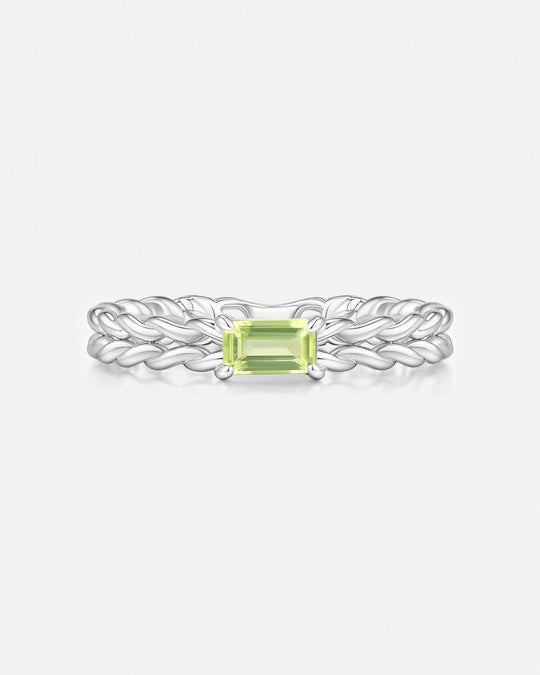 KNIT Peridot Ring