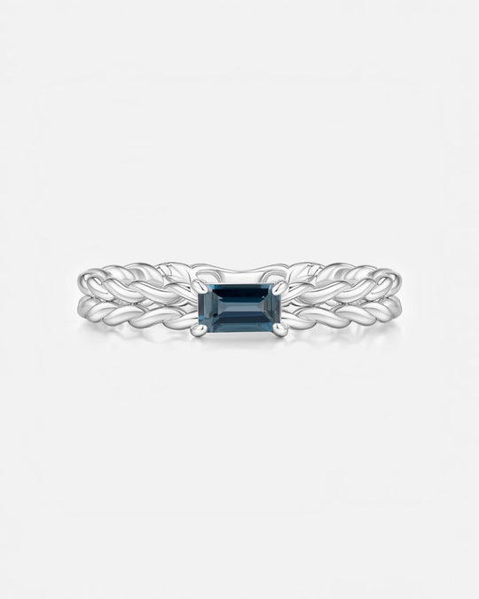 KNIT Blue Topaz Ring