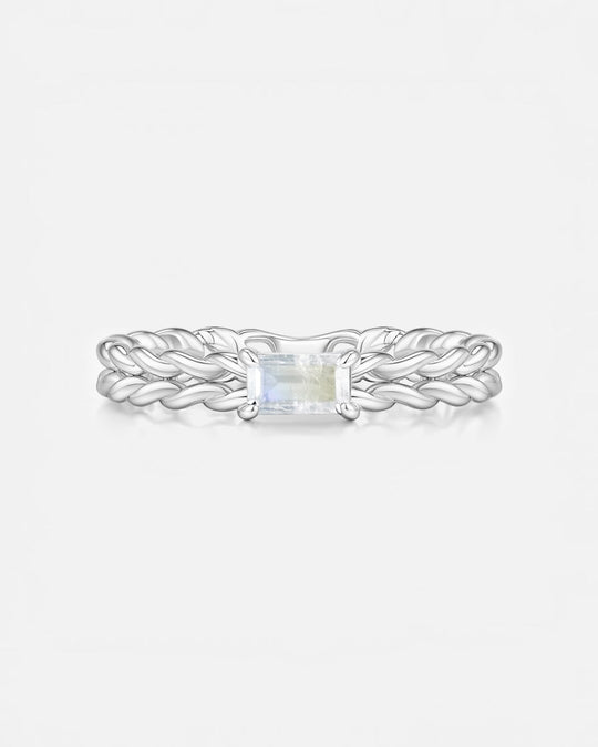 KNIT Moonstone Ring