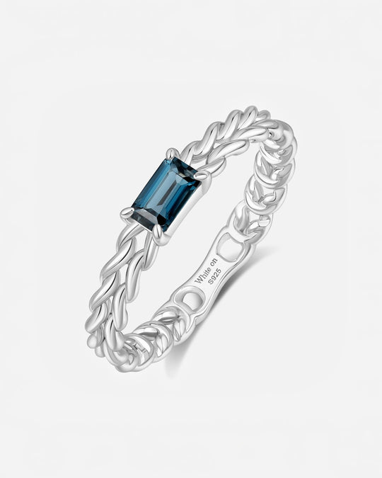 KNIT Blue Topaz Ring