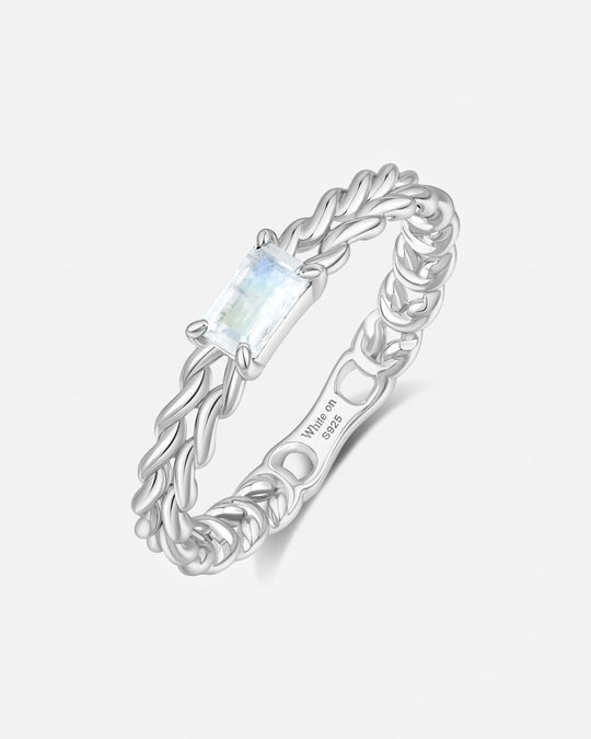 KNIT Moonstone Ring