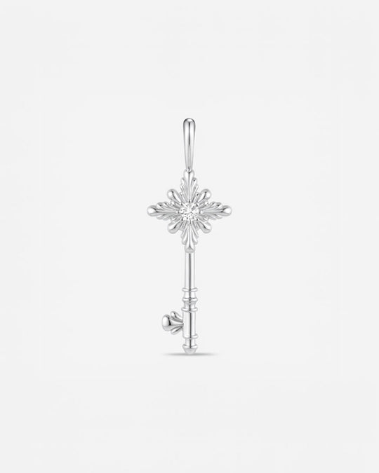 BLOOM Iris Key Diamond Pendant