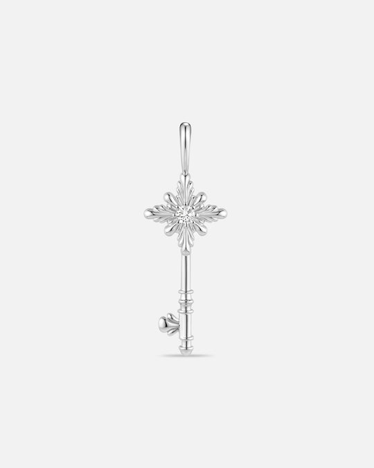 BLOOM Iris Key Diamond Pendant