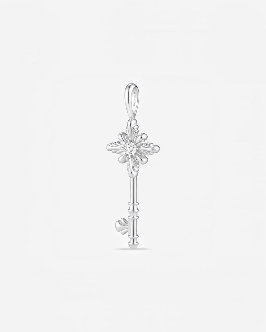 BLOOM Iris Key Diamond Pendant