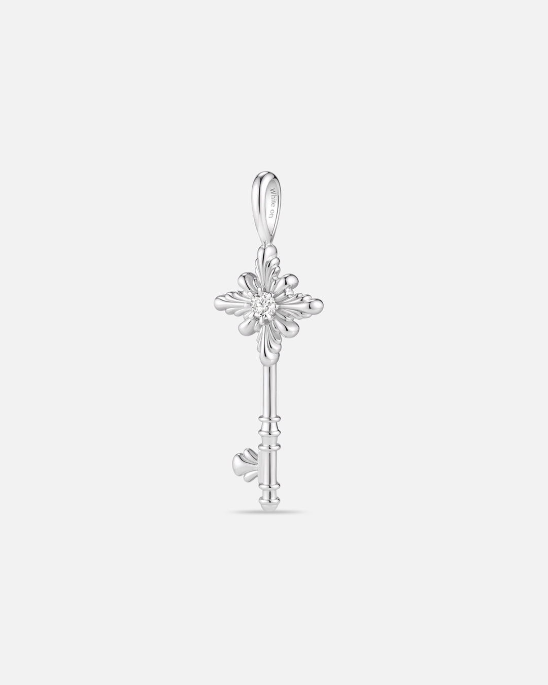 BLOOM Iris Key Diamond Pendant