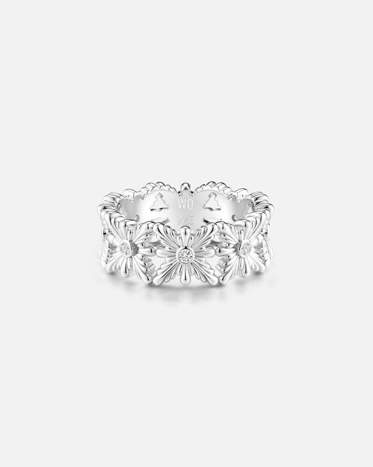 BLOOM Iris Wide Band Diamond Ring