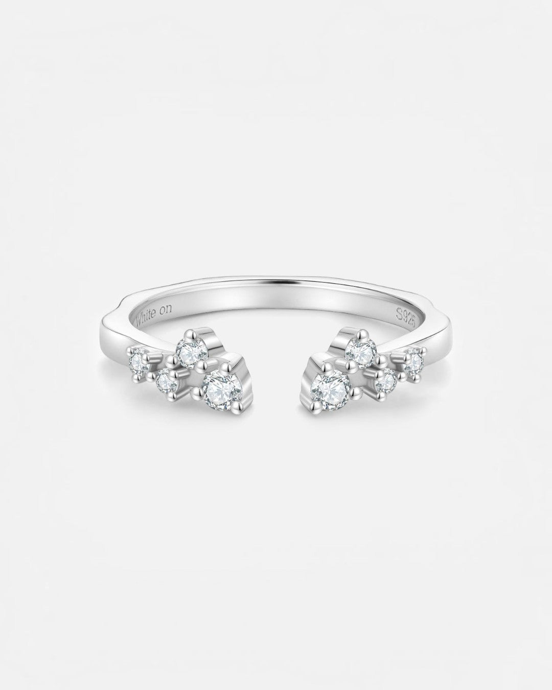 White Topaz Open Ring