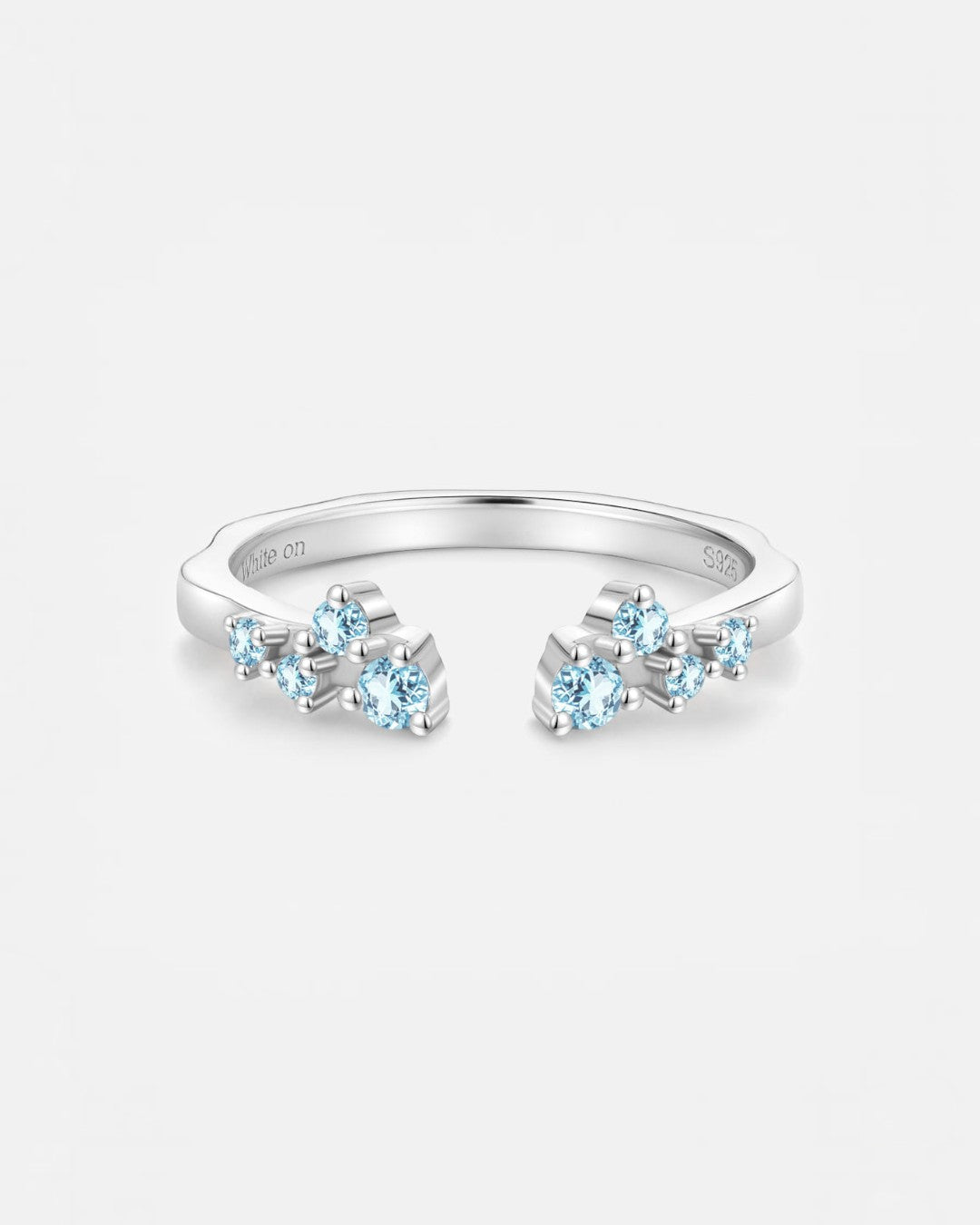 Blue Topaz Open Ring