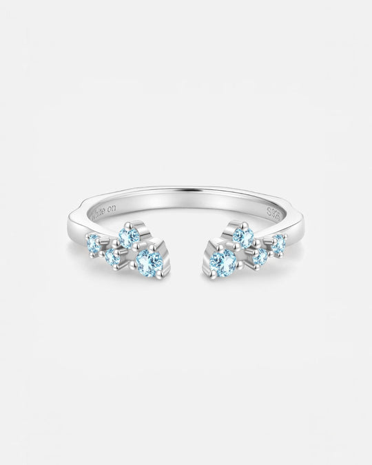 Blue Topaz Open Ring