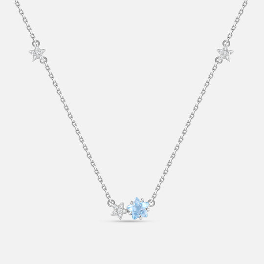 THE STAR 星星藍托帕石925銀項鏈