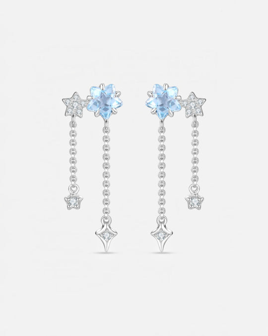 THE STAR Blue Topaz Earrings