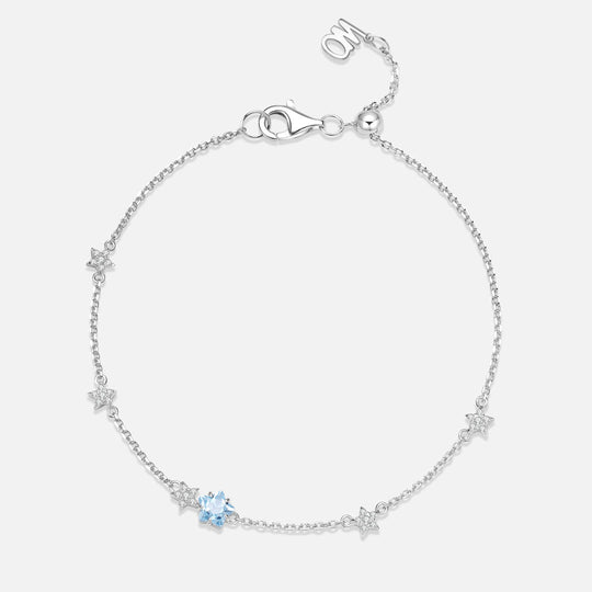 THE STAR 星星藍托帕石925銀手鏈