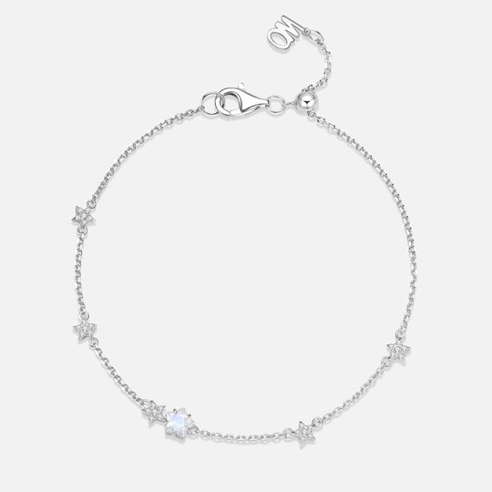 THE STAR 星星月亮石925銀手鏈