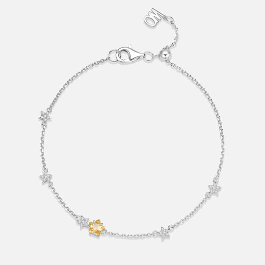 THE STAR 星星黃水晶925銀手鏈