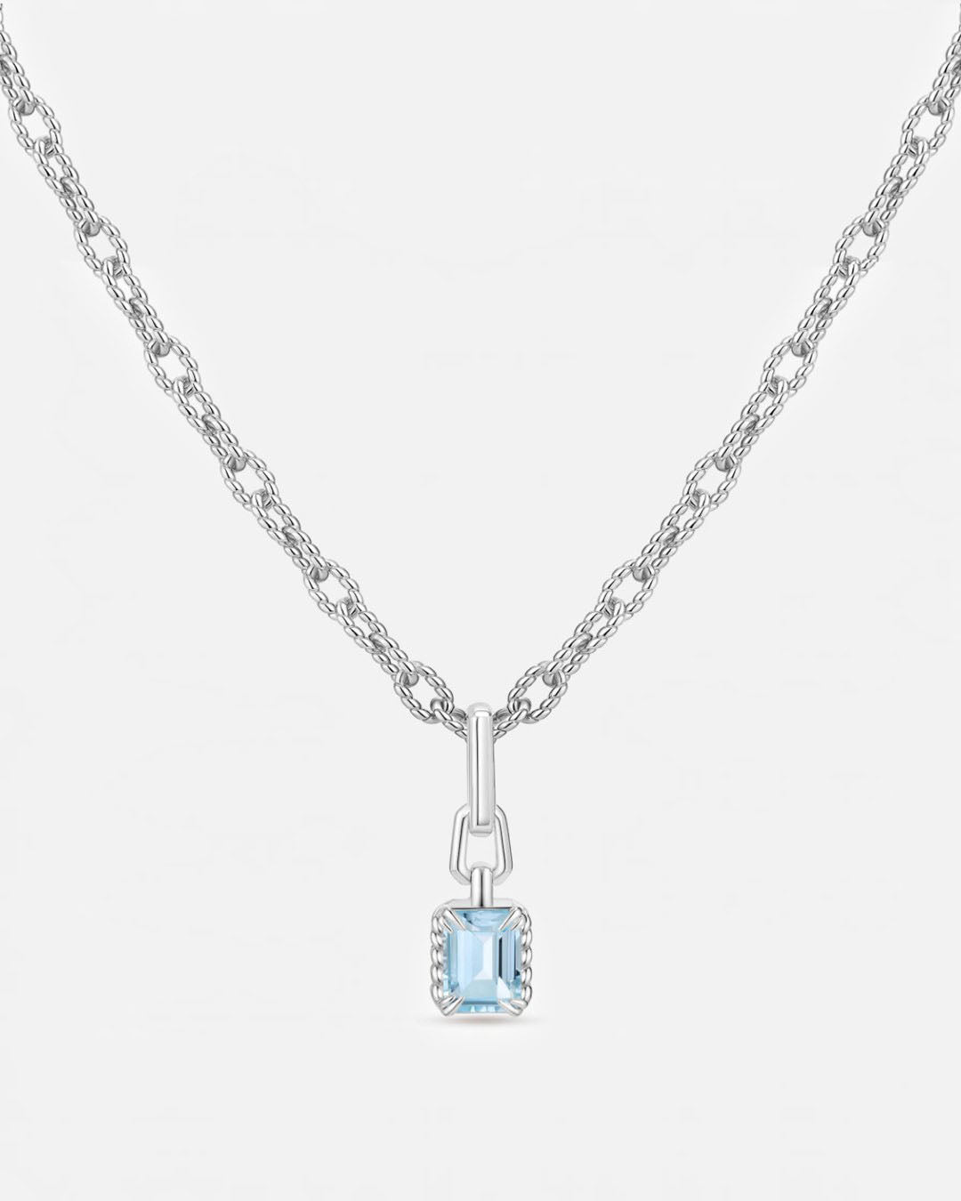 KNIT Blue Topaz Pendant