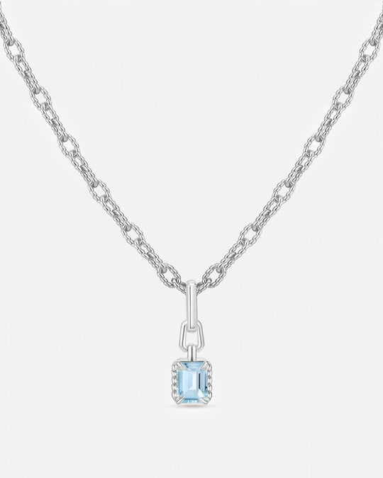 KNIT Blue Topaz Pendant