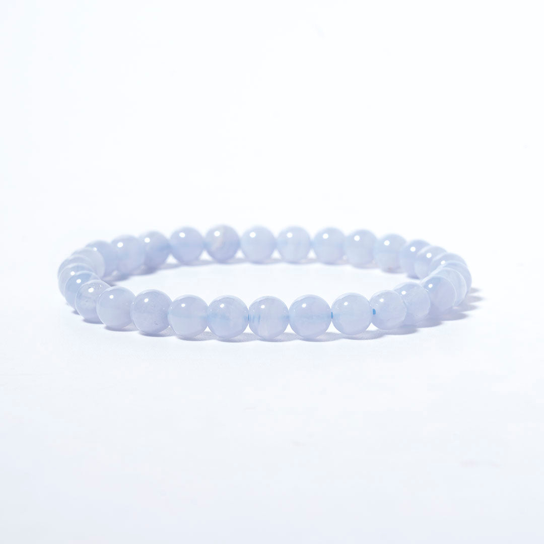 Blue veined agate bracelet