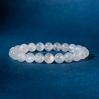 Indian blue moonstone crystal bracelet