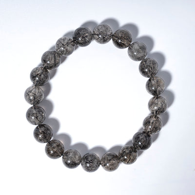 Black hair crystal bracelet