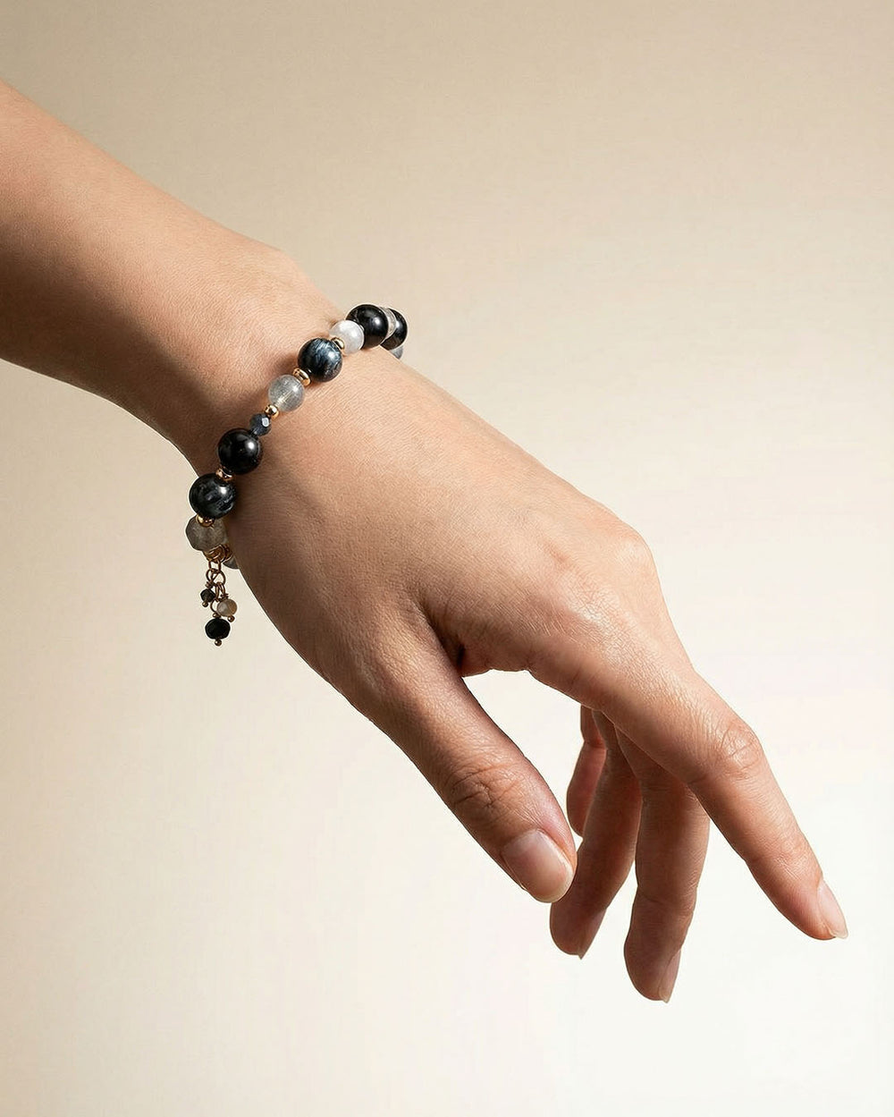 彼得石金運石拉長石14K包金手鍊