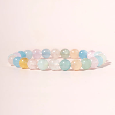morganite crystal bracelet