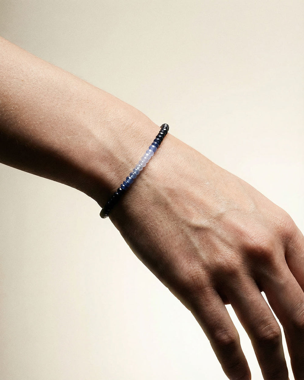 漸層藍寶石14K包金手鏈