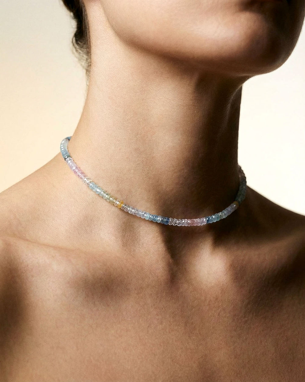 漸層摩根石14K包金項鏈