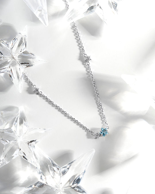 THE STAR 星星藍托帕石925銀項鏈