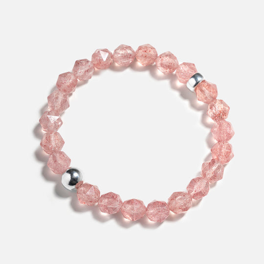 星鑽草莓晶925銀手鏈