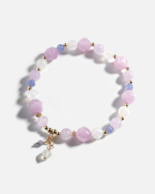 Kunzite, Amethyst & Moonstone Bracelet