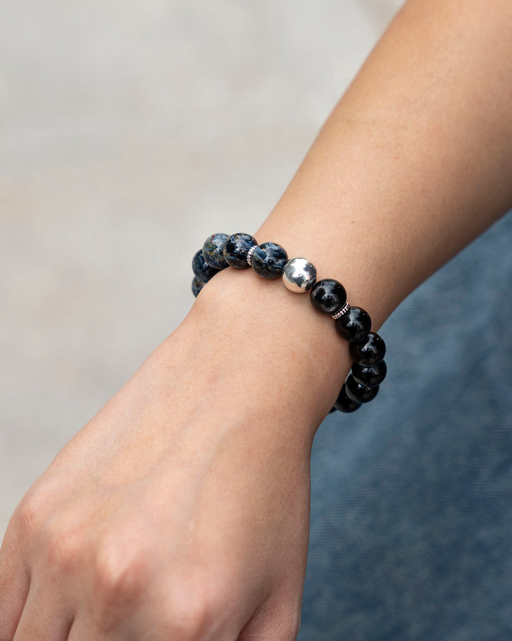 彼得石金運石925銀手鏈