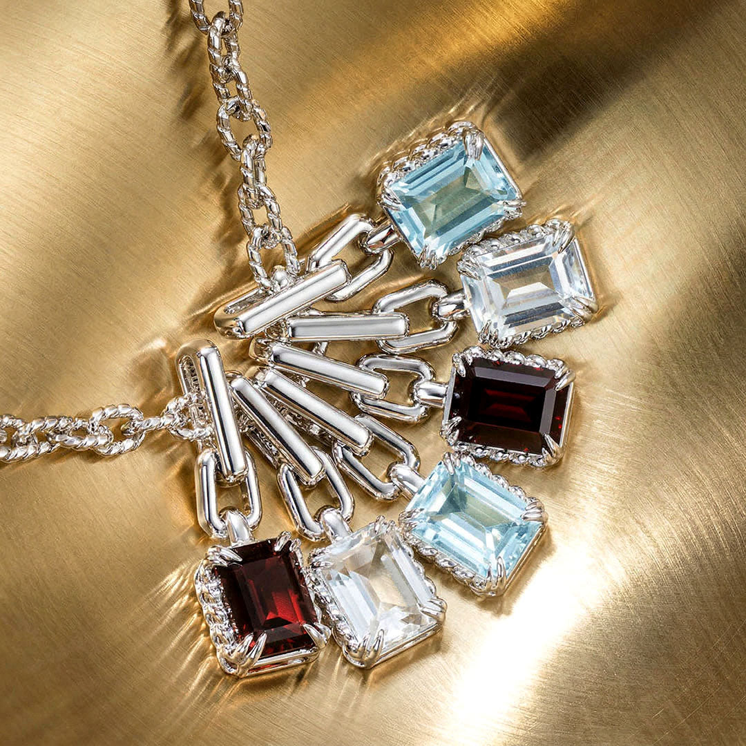 KNIT白托帕石吊墜