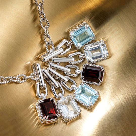 KNIT白托帕石吊墜