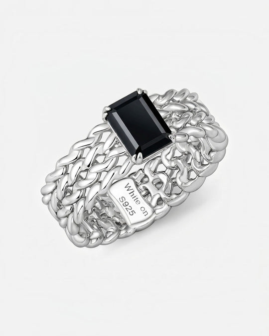 KNIT Black Onyx Ring