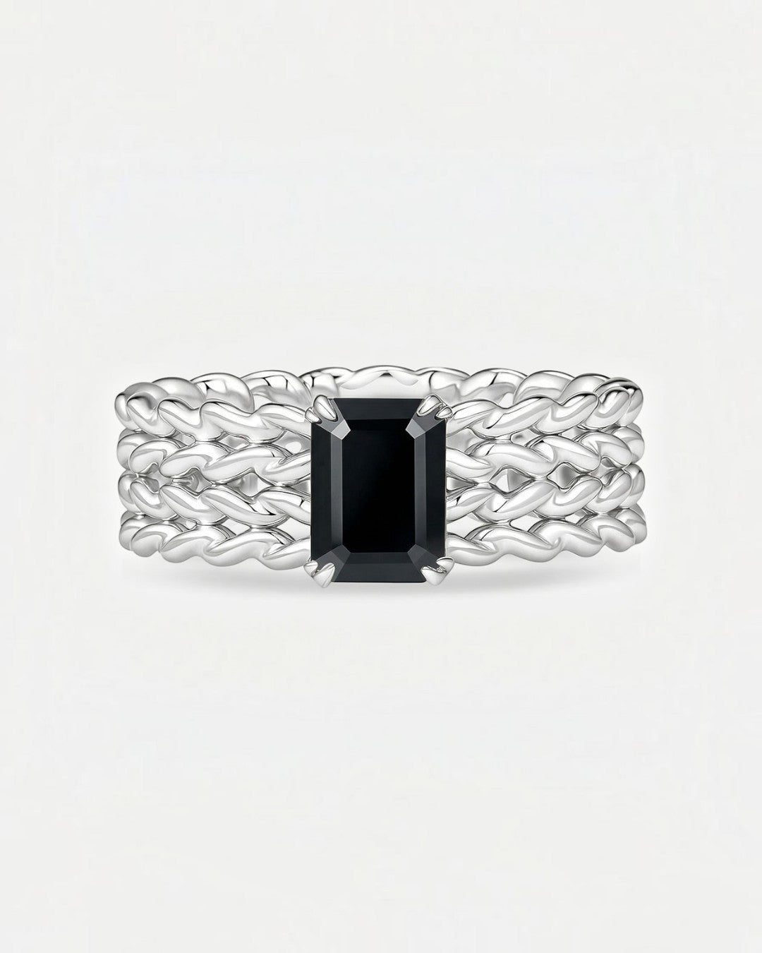 KNIT Black Onyx Ring