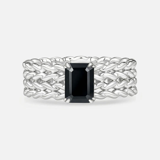 KNIT Black Onyx Ring