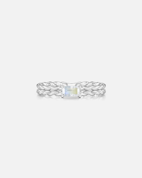 KNIT Moonstone Ring
