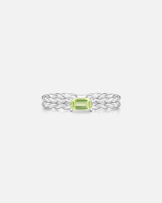 KNIT Peridot Ring