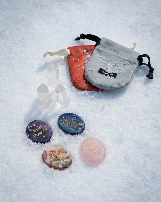 贈品 | White on 肯定語能量石套裝