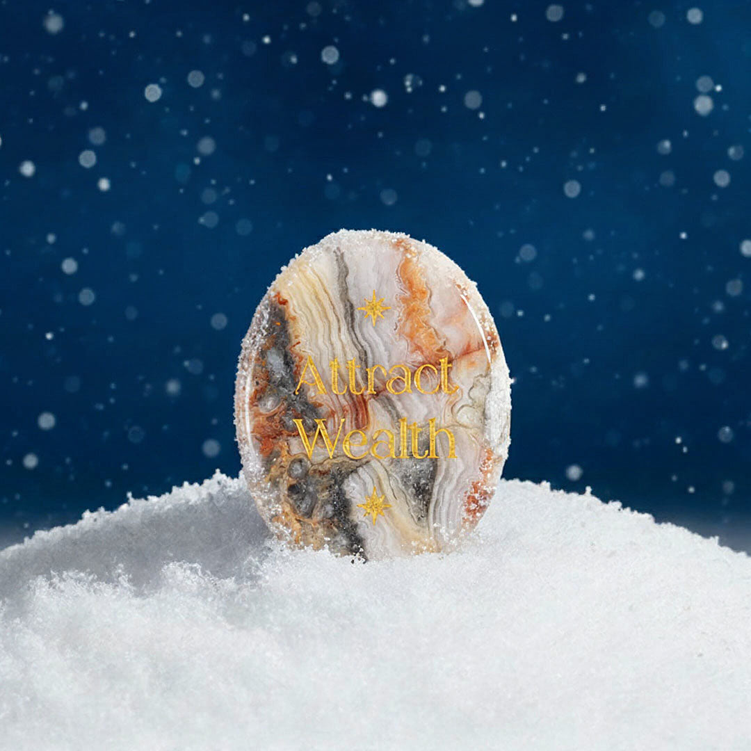 贈品 | White on 肯定語能量石套裝