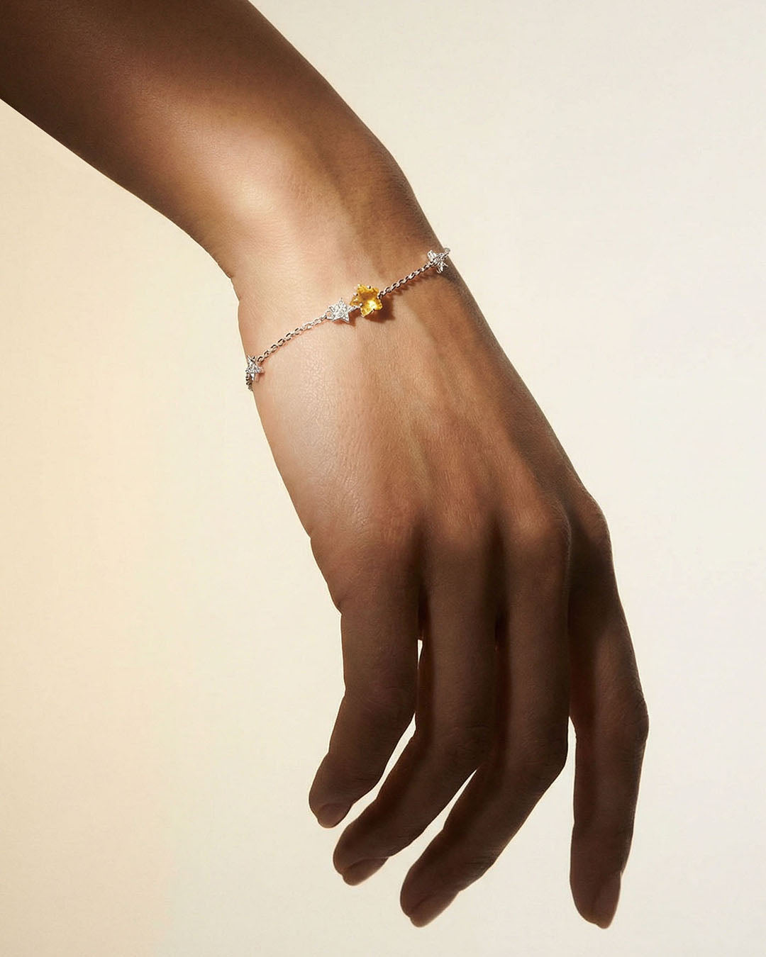 THE STAR 星星黃水晶925銀手鏈