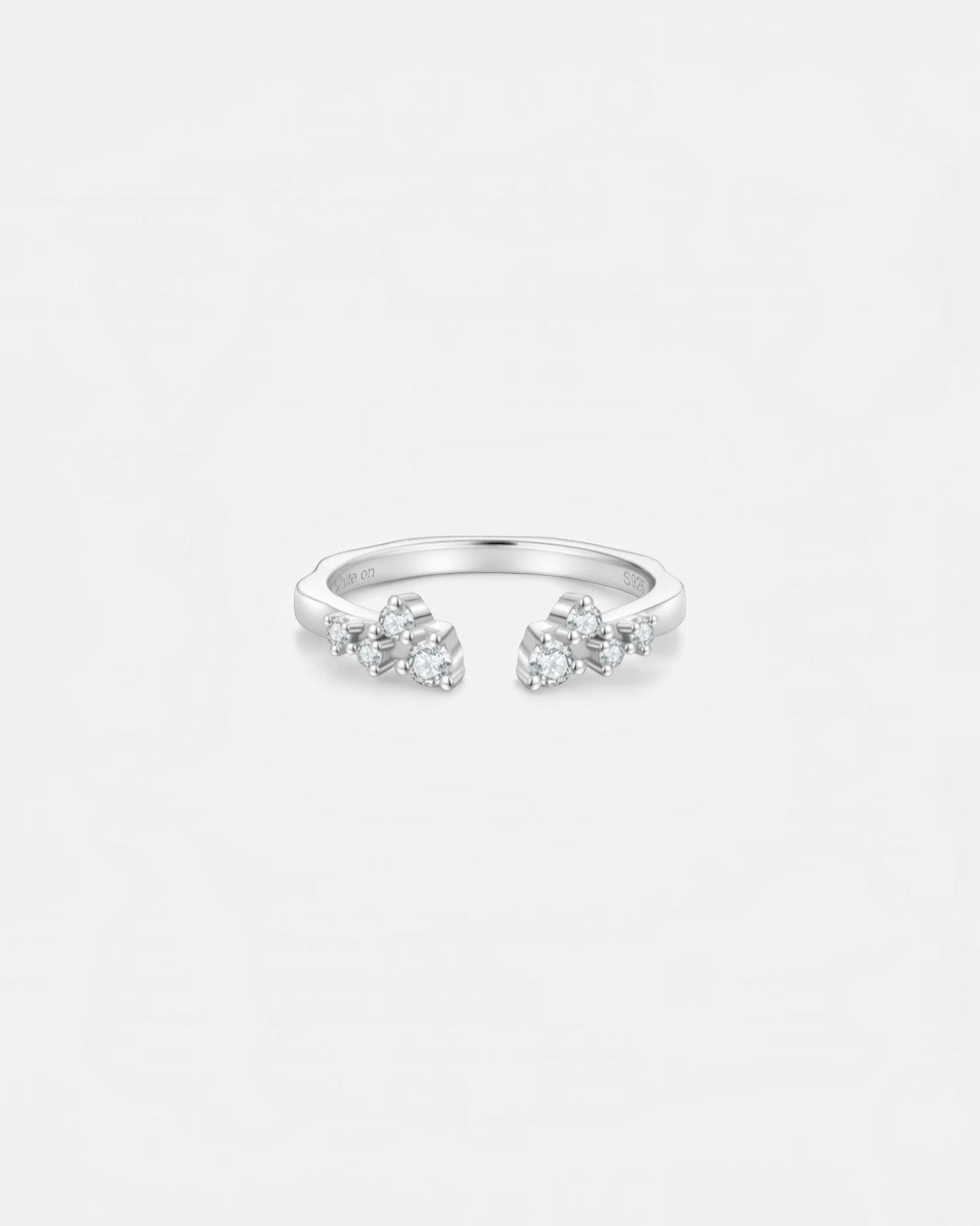 White Topaz Open Ring
