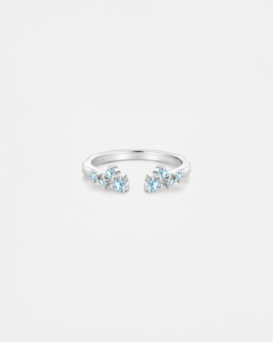 Blue Topaz Open Ring