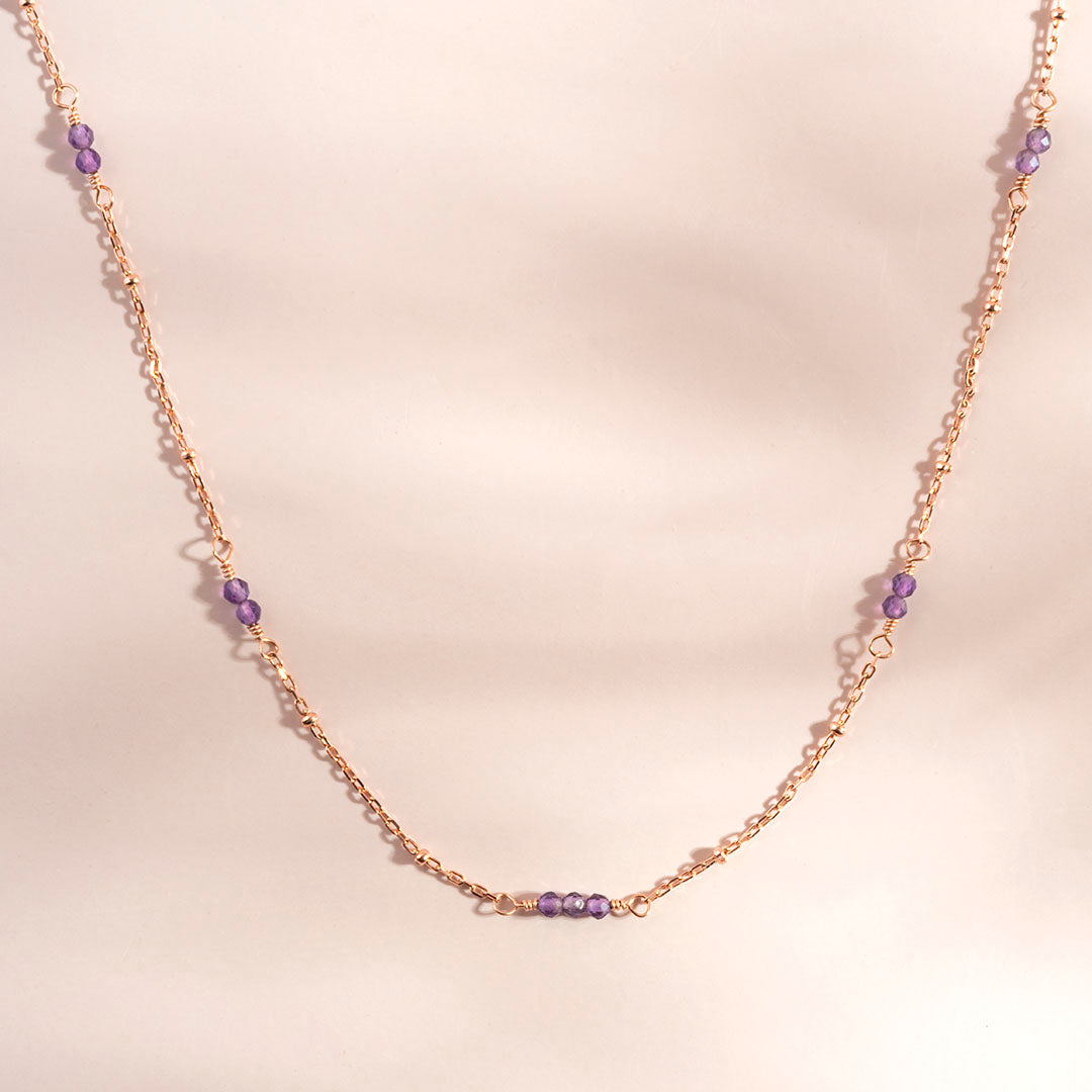 紫水晶頸圈項鍊