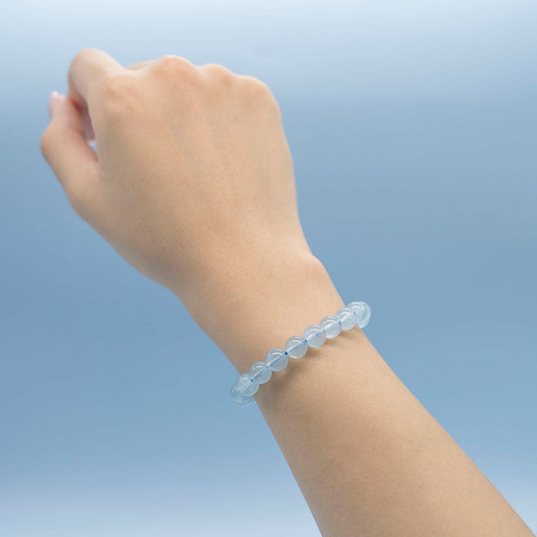 Aquamarine crystal bracelet
