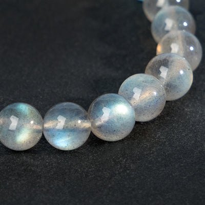 Labradorite Aquamarine Moonstone Crystal Bracelet