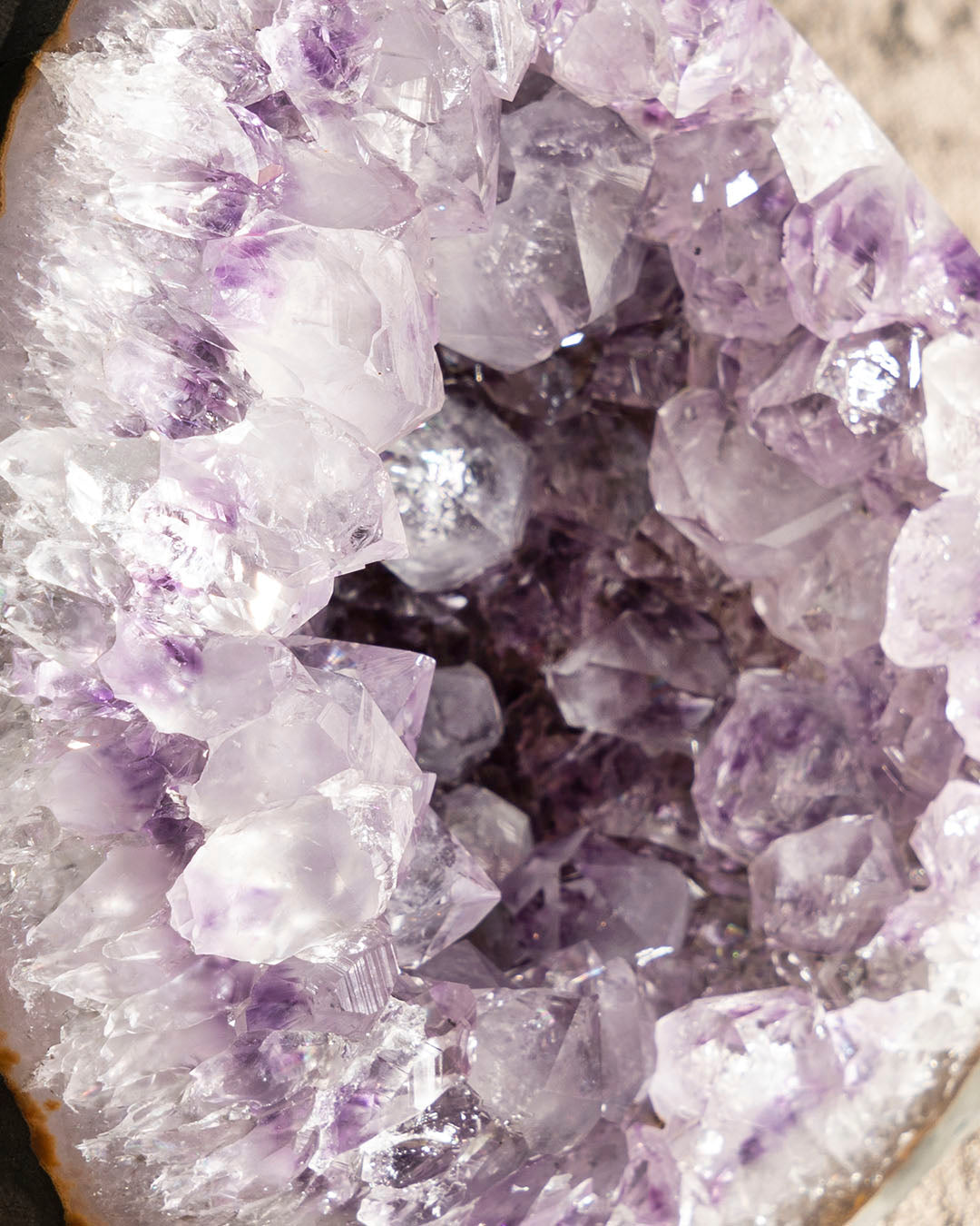 彩晶紫水晶鎭
